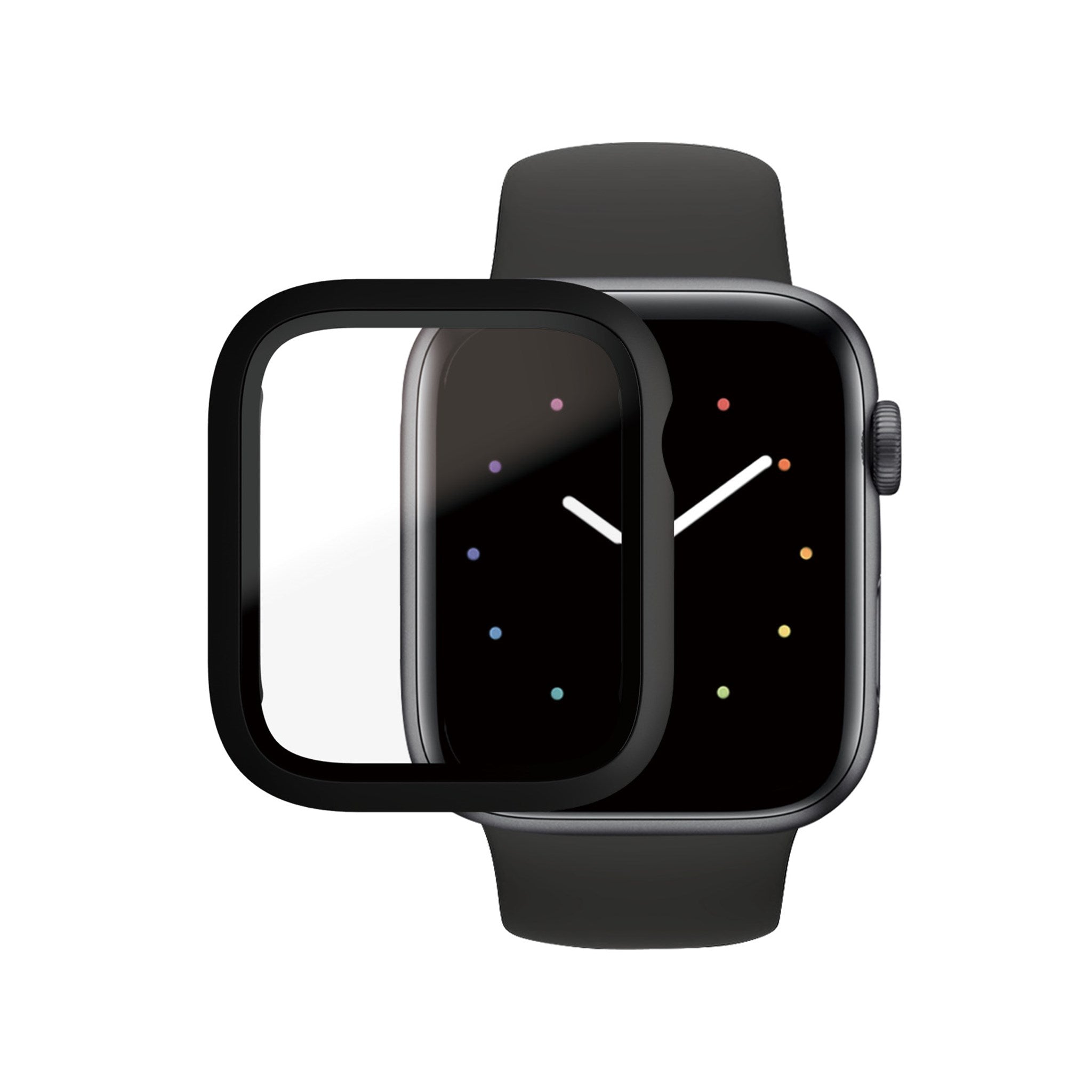 PanzerGlass® Displayschutz Full Body Schwarz Apple Watch SE 3 | SE | 6 | 5 | 4 | 44mm